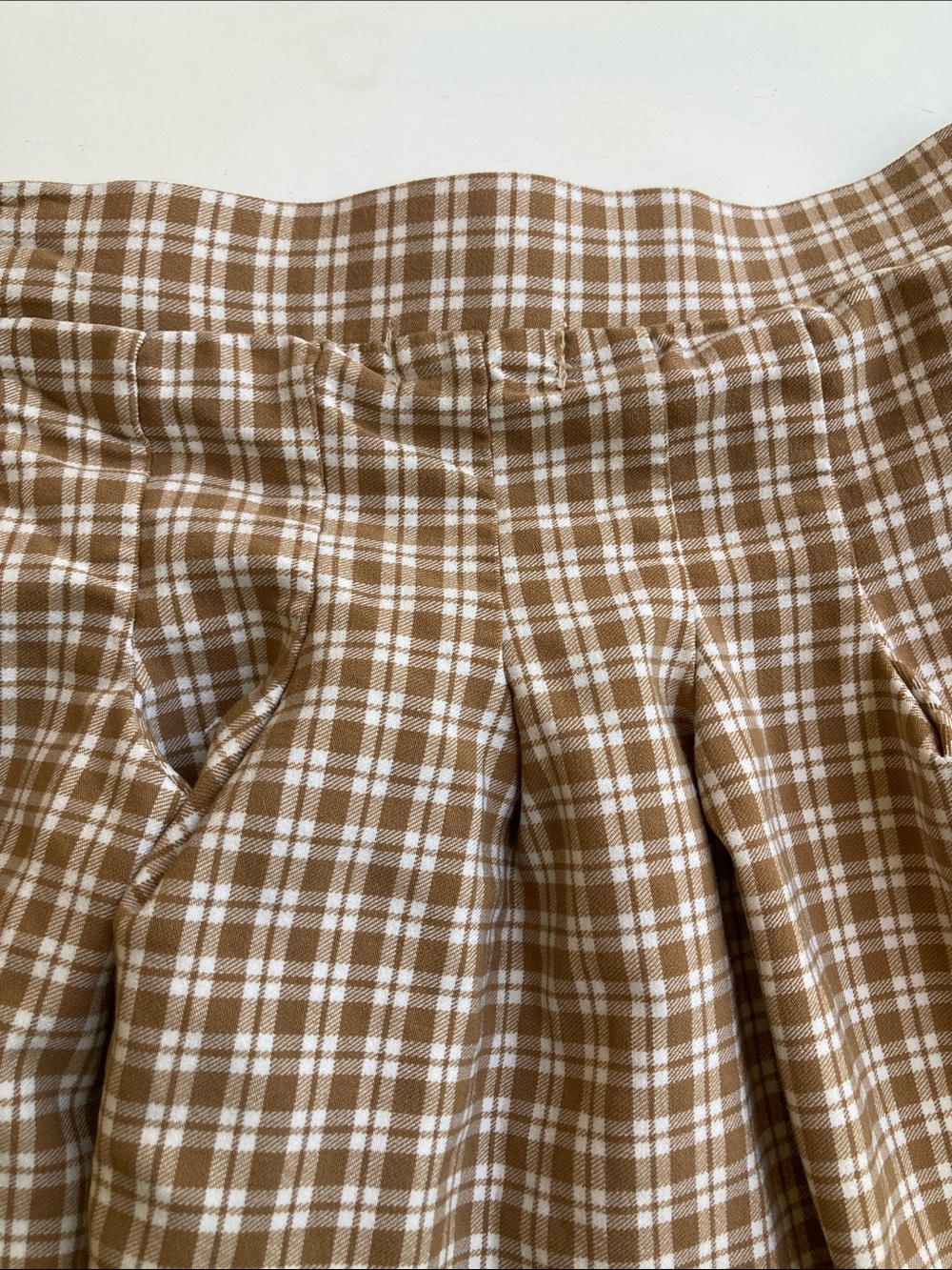 Full Tilt Brown Plaid Flared Mini Skirt - Picture 8 of 8
